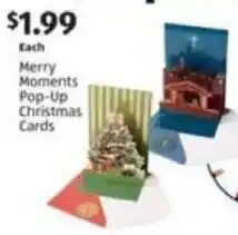 Aldi Merry Moments Pop-Up Christmas Cards offer