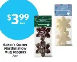 Aldi Baker's Corner Marshmallow Mug Toppers offer