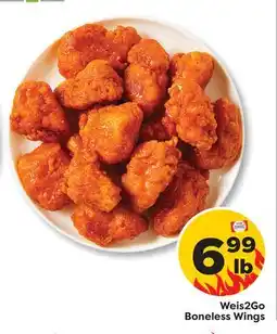 Weis Markets Weis2Go Boneless Wings offer