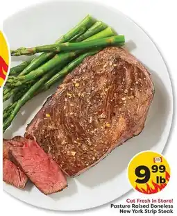 Weis Markets Pasture Raised Boneless New York Strip Steak offer