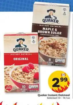 Weis Markets Quaker Instant Oatmeal offer