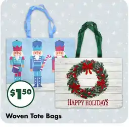 Dollar Tree Woven Tote Bags offer