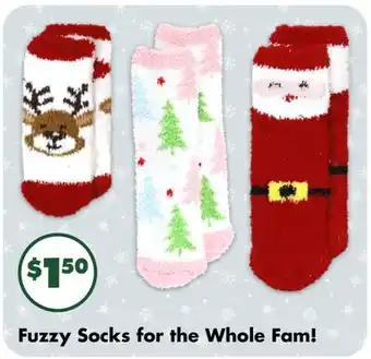Dollar Tree Fuzzy Socks for the Whole Fam! offer