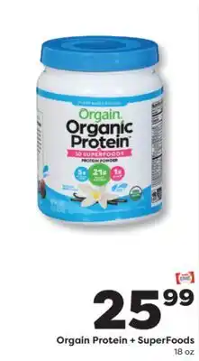 Weis Markets Orgain Protein + SuperFoods offer