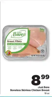 Weis Markets Just Bare Boneless Skinless Chicken Breast offer