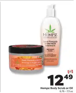 Weis Markets Hempz Body Scrub or Oil offer