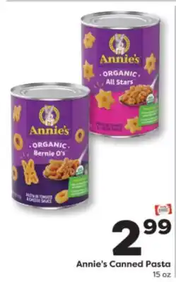 Weis Markets Annie's Canned Pasta offer