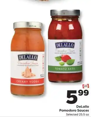 Weis Markets DeLallo Pomodoro Sauces offer