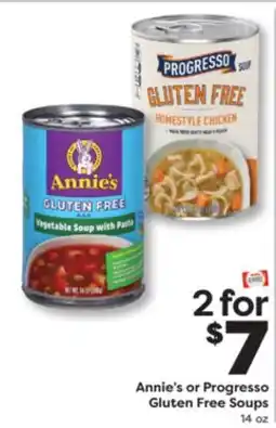 Weis Markets Annie's or Progresso Gluten Free Soups offer