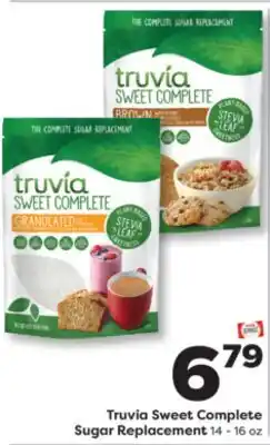 Weis Markets Truvia Sweet Complete Sugar Replacement offer