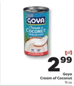 Weis Markets Goya Cream of Coconut offer