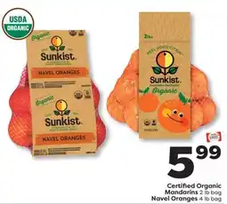 Weis Markets Certified Organic Mandarins 2 lb bag Navel Oranges 4 lb bag offer