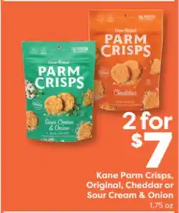 Weis Markets Kane Parm Crisps, Original, Cheddar or Sour Cream & Onion offer