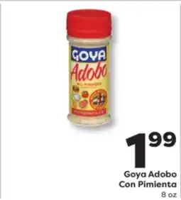 Weis Markets Goya Adobo Con Pimienta offer