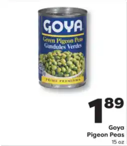 Weis Markets Goya Pigeon Peas offer