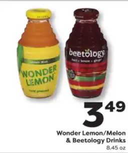 Weis Markets Wonder Lemon/Melon & Beetology Drinks offer
