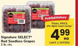 ACME Signature SELECT Red Seedless Grapes offer