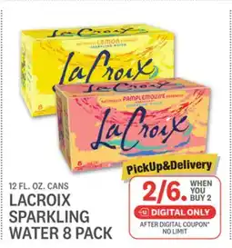 Kings Food Markets LACROIX SPARKLING WATER 8 PACK offer