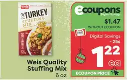 Weis Markets Weis Quality Stuffing Mix offer