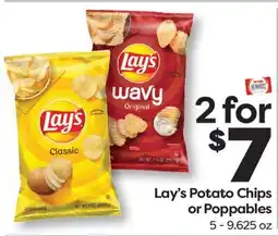 Weis Markets Lay's Potato Chips or Poppables offer