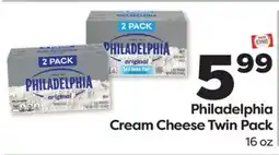 Weis Markets Philadelphia Cream Cheese Twin Pack offer