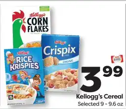 Weis Markets Kellogg's Cereal offer