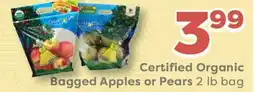 Weis Markets Certified Organic Bagged Apples or Pears offer