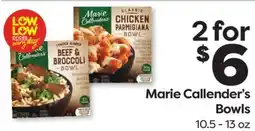 Weis Markets Marie Callender's Bowls offer