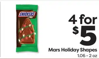 Weis Markets Mars Holiday Shapes offer