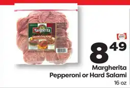 Weis Markets Margherita Pepperoni or Hard Salami offer