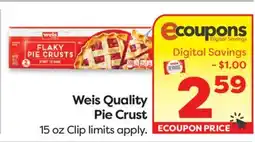 Weis Markets Weis Quality Pie Crust offer