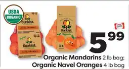 Weis Markets Organic Mandarins 2 lb bag Organic Navel Oranges 4 lb bag offer