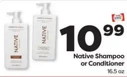 Weis Markets Native Shampoo or Conditioner offer