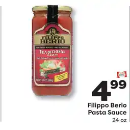Weis Markets Filippo Berio Pasta Sauce offer