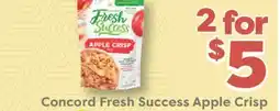 Weis Markets Concord Fresh Success Apple Crisp offer