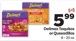 Weis Markets Delimex Taquitos or Quesadillas offer