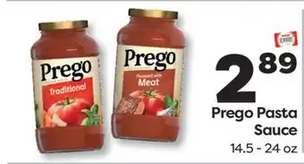 Weis Markets Prego Pasta Sauce offer