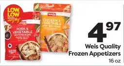 Weis Markets Weis Quality Frozen Appetizers offer