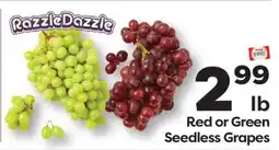 Weis Markets Red or Green Seedless Grapes offer