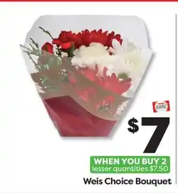 Weis Markets Weis Choice Bouquet offer