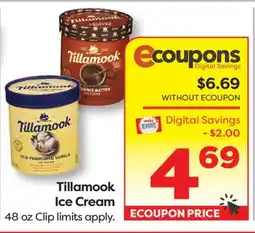 Weis Markets Tillamook Ice Cream offer