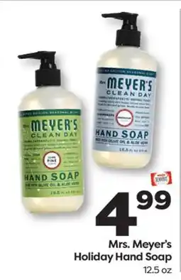Weis Markets Mrs. Meyer's Holiday Hand Soap offer