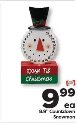 Weis Markets 8.9 Countdown Snowman offer
