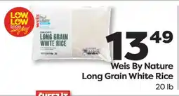 Weis Markets Weis By Nature Long Grain White Rice offer