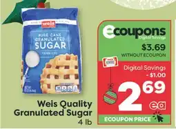 Weis Markets Weis Quality Granulated Sugar offer