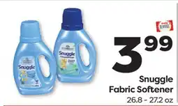 Weis Markets Snuggle Fabric Softener offer