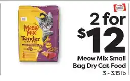Weis Markets Meow Mix Small Bag Dry Cat Food offer