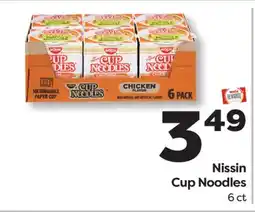Weis Markets Nissin Cup Noodles offer