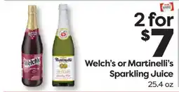 Weis Markets Welch's or Martinelli's Sparkling Juice offer