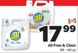 Weis Markets All Free & Clear offer
